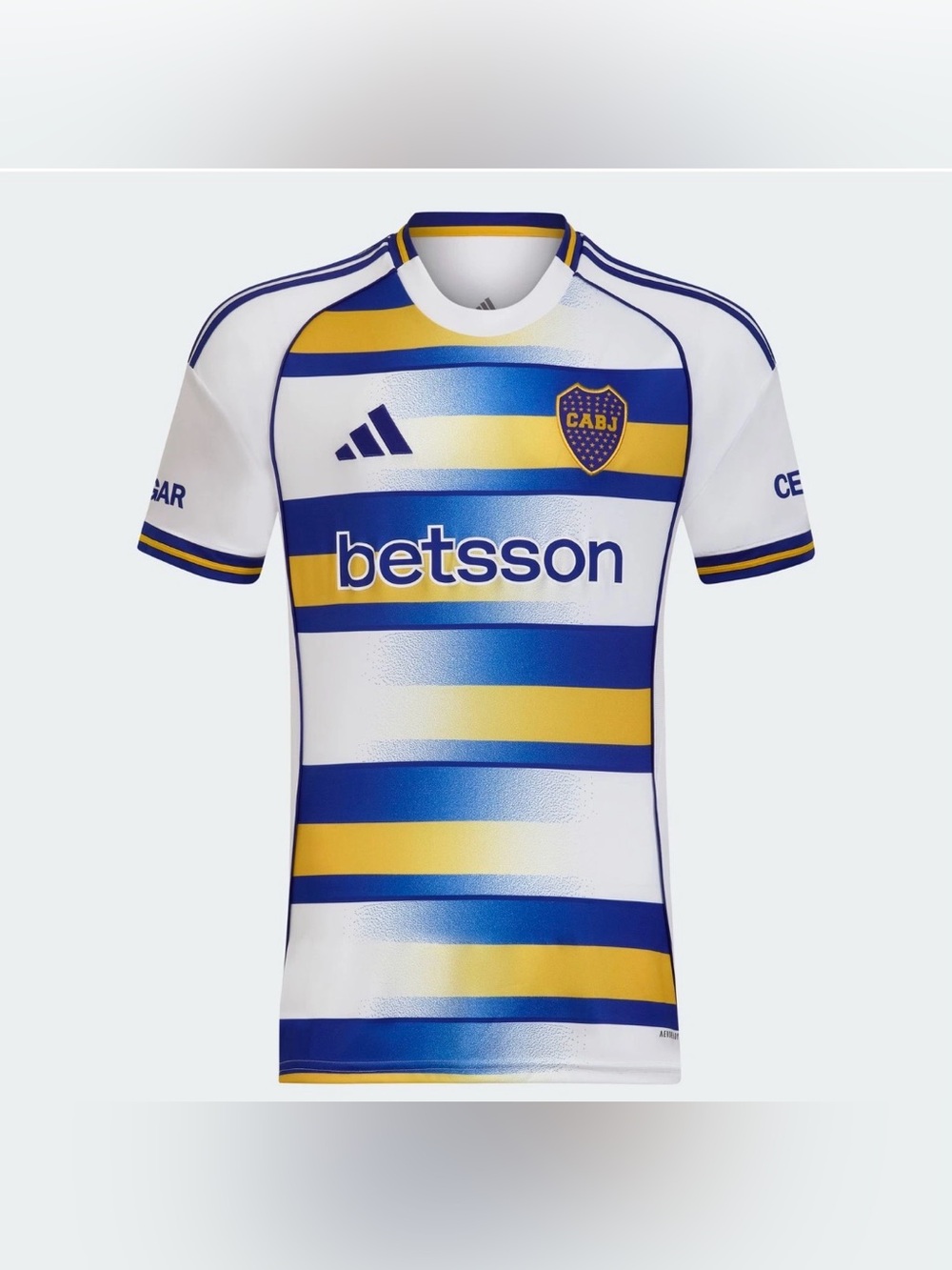 adidas [S] Boca Juniors 2025/26 Men’s 3rd Jersey White/Blue/Yellow JJ4294